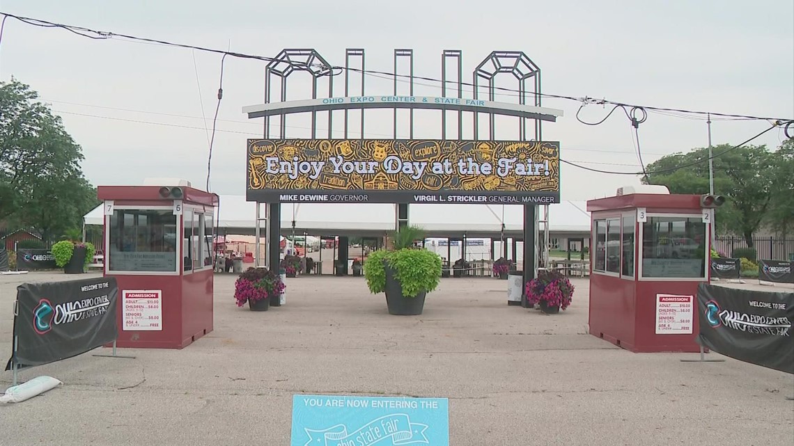ohio state fairground entrance spelling O-H-I-O