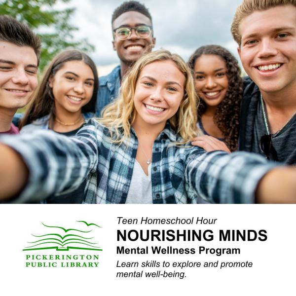 Title Nourishing Minds with image of teems smiling