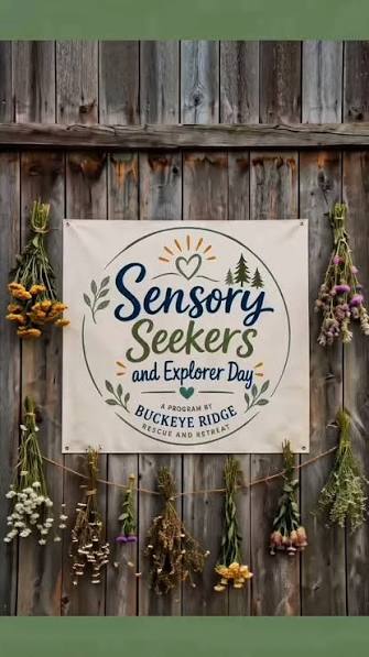 images of a fence with a sign that says sensory seekers explorers day