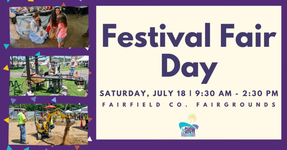 A poster describing Festival Fair Day. All information in the flyer is also detailed in the article.
