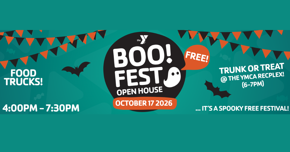 YMCA Boo! Fest graphic. All information in the graphic is in the text below.