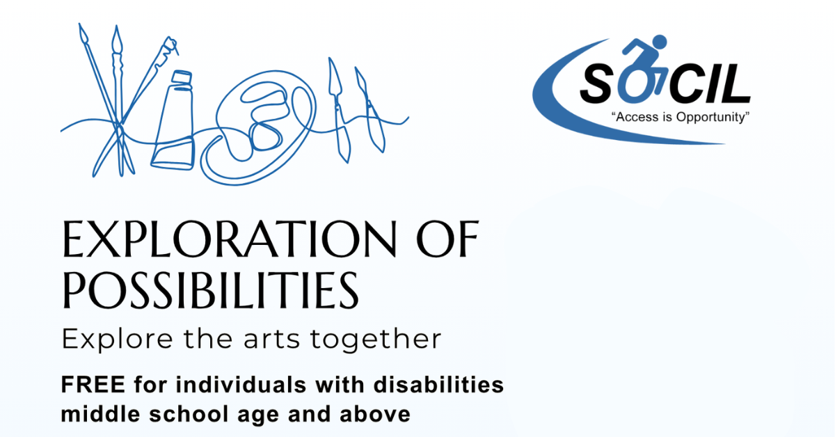 Flyer for the Exploration of Possibilities. All text on the flyer is in the paragraphs below.
